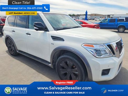 Used 2017 Nissan Armada Platinum w/ Captain Seat Package RWD image 5
