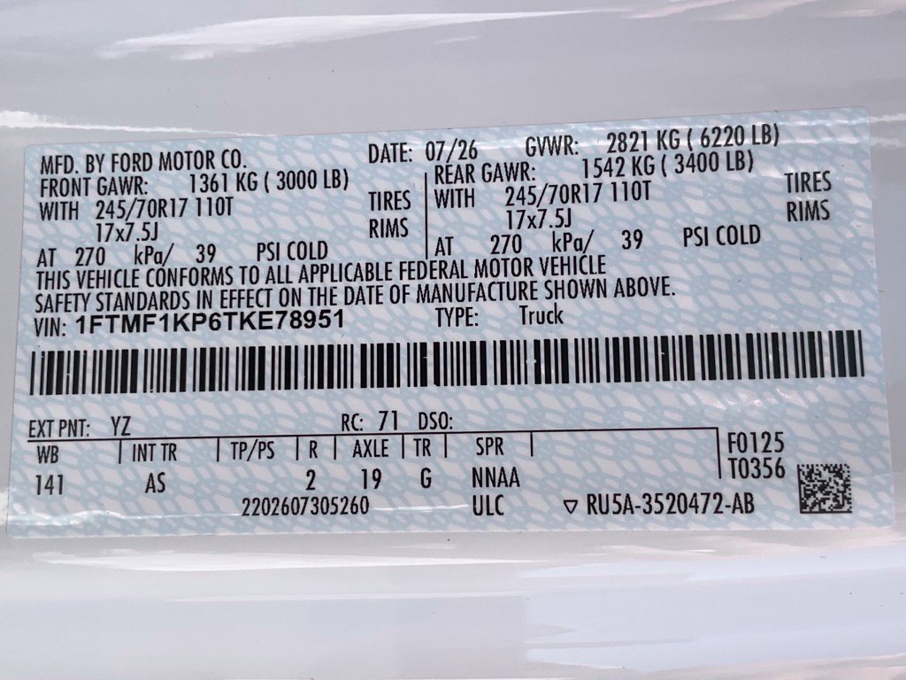 New 2026 Ford F150 XL w/ Equipment Group 103A High RWD image 36