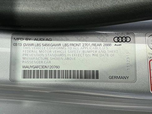 Used 2013 Audi A7 3.0T Premium Plus w/ Premium Plus Pkg image 15