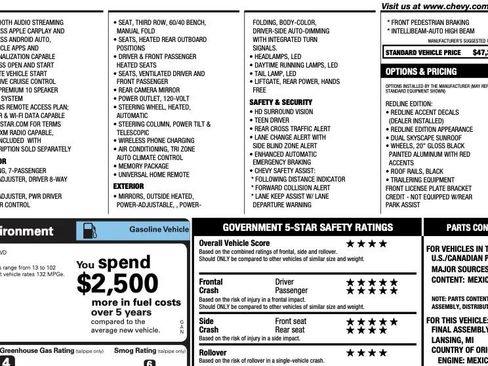 Used 2023 Chevrolet Traverse Premier w/ Redline Edition FWD image 2