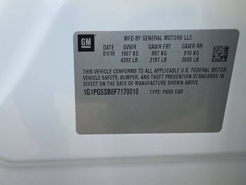 Used 2015 Chevrolet Cruze LTZ w/ Sun, Sound and Sport Package FWD image 24