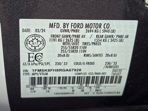 Used 2024 Ford Explorer Limited AWD/4WD image 35