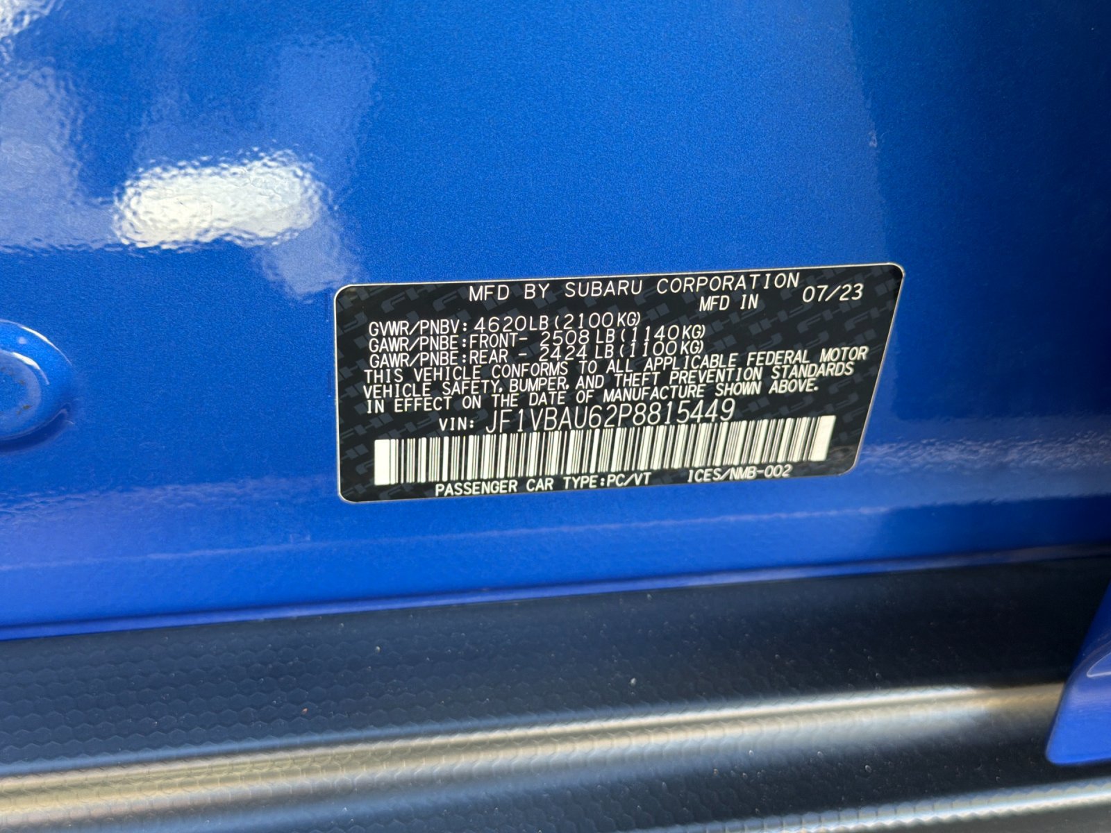 Used 2023 Subaru WRX GT AWD/4WD image 27