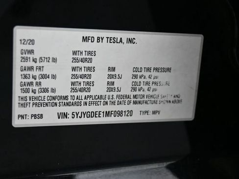Used 2021 Tesla Model Y Long Range AWD/4WD image 16