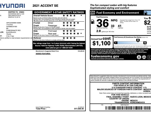 Used 2021 Hyundai Accent SE image 2