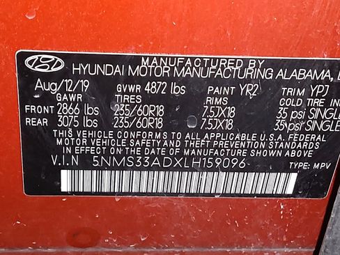 Used 2020 Hyundai Santa Fe SEL w/ Convenience Package image 33