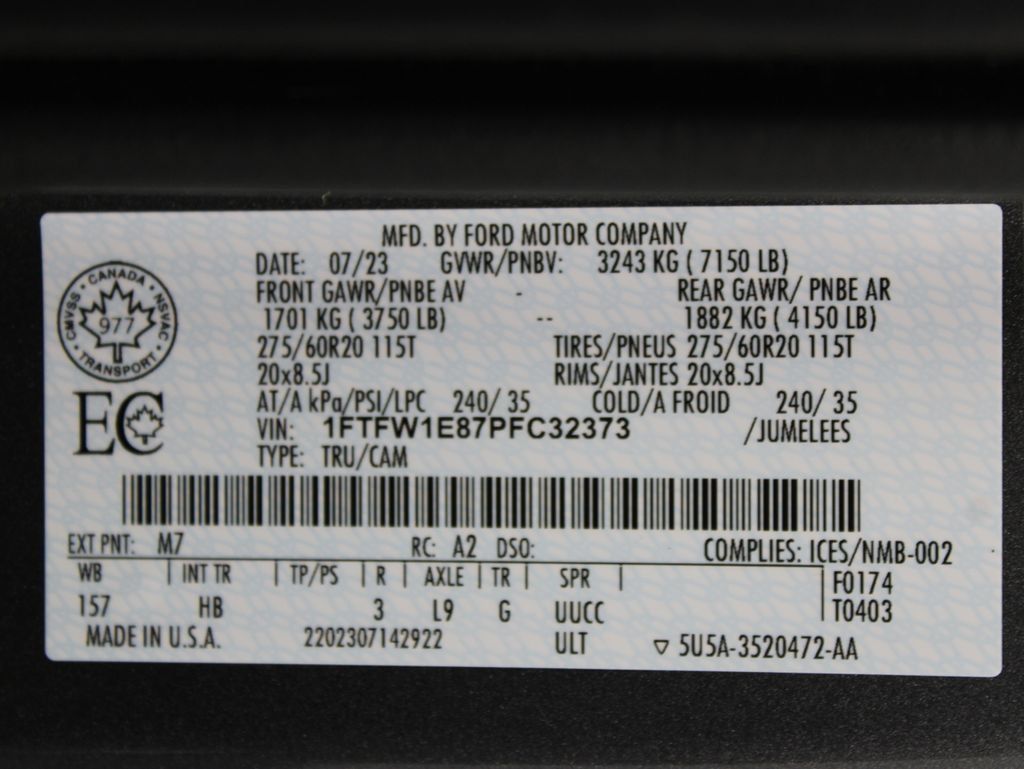 Used 2023 Ford F150 Lariat w/ Equipment Group 502A High AWD/4WD image 81