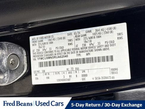 Used 2024 Ford Escape ST-Line AWD/4WD image 37