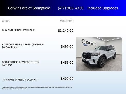 New 2026 Ford Explorer ST w/ Sun And Sound Package image 5