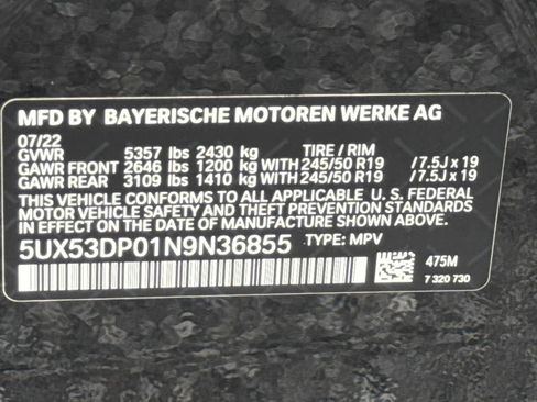 Used 2022 BMW X3 xDrive30i w/ M Sport Package 2 AWD/4WD image 30