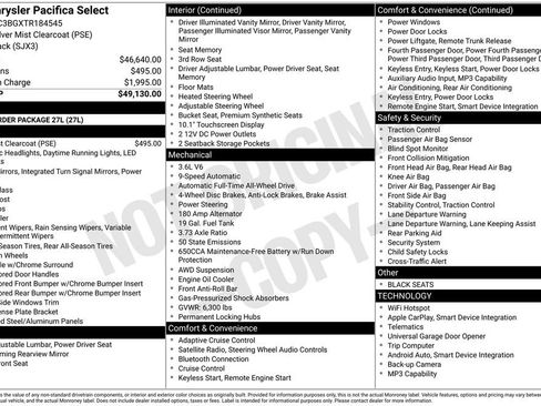New 2026 Chrysler Pacifica Select image 7