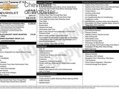 Used 2016 Chevrolet Traverse LT w/ Style and Technology Package