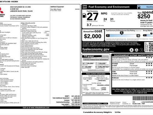 Used 2024 Mitsubishi Outlander SE image 4