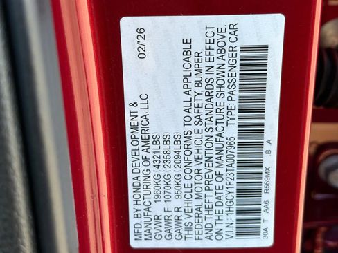 New 2026 Honda Accord LX image 26