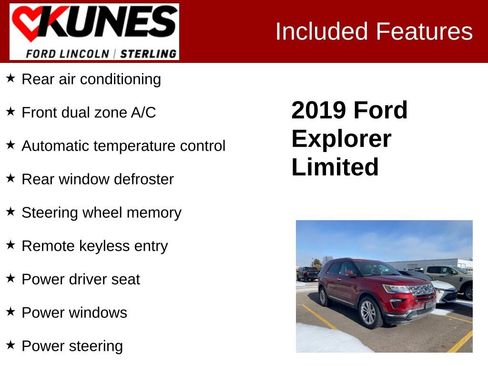 Used 2019 Ford Explorer Limited w/ Class III Trailer Tow Package image 3