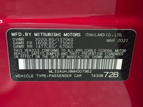 Used 2021 Mitsubishi Mirage ES image 38