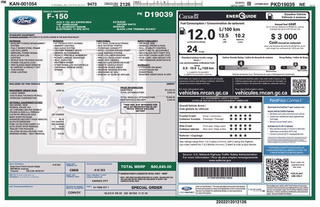 Used 2023 Ford F150 Lariat w/ Equipment Group 502A High AWD/4WD image 4