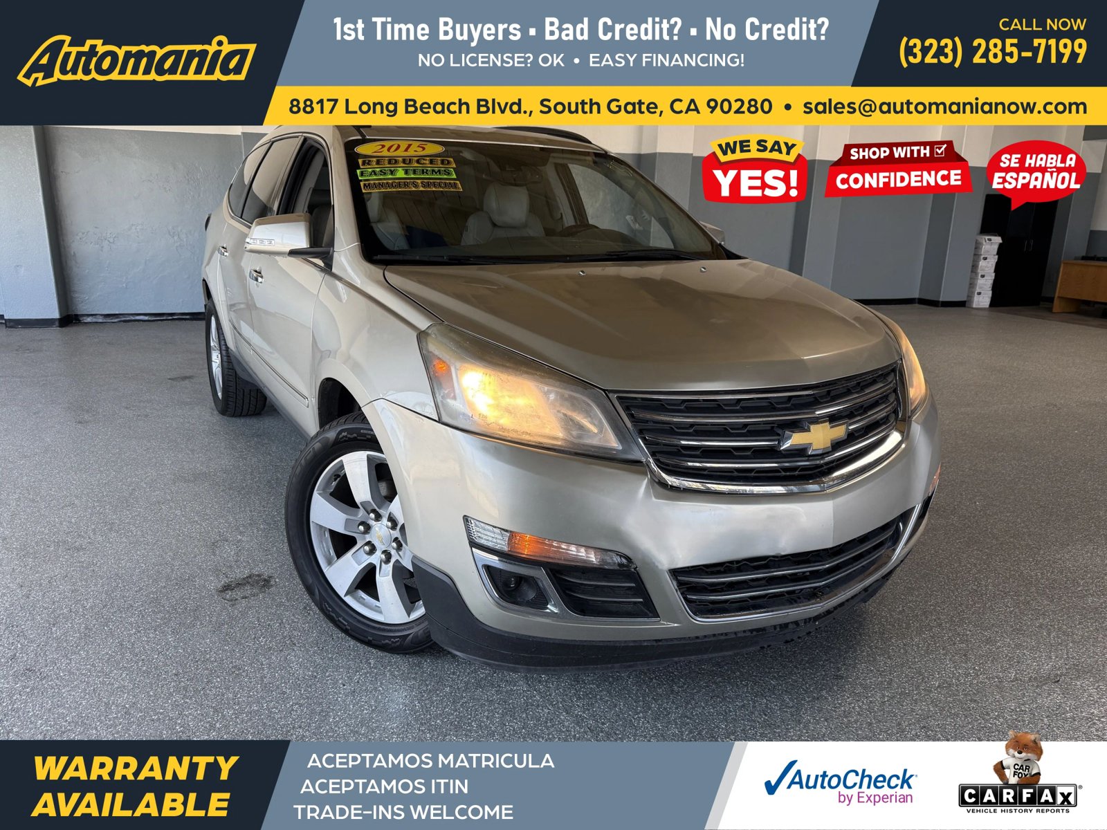 Used 2015 Chevrolet Traverse LTZ FWD image 1