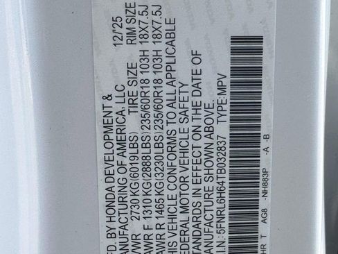 New 2026 Honda Odyssey EX-L image 32