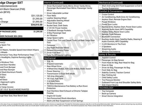 Certified 2021 Dodge Charger SXT w/ Blacktop Package RWD image 10