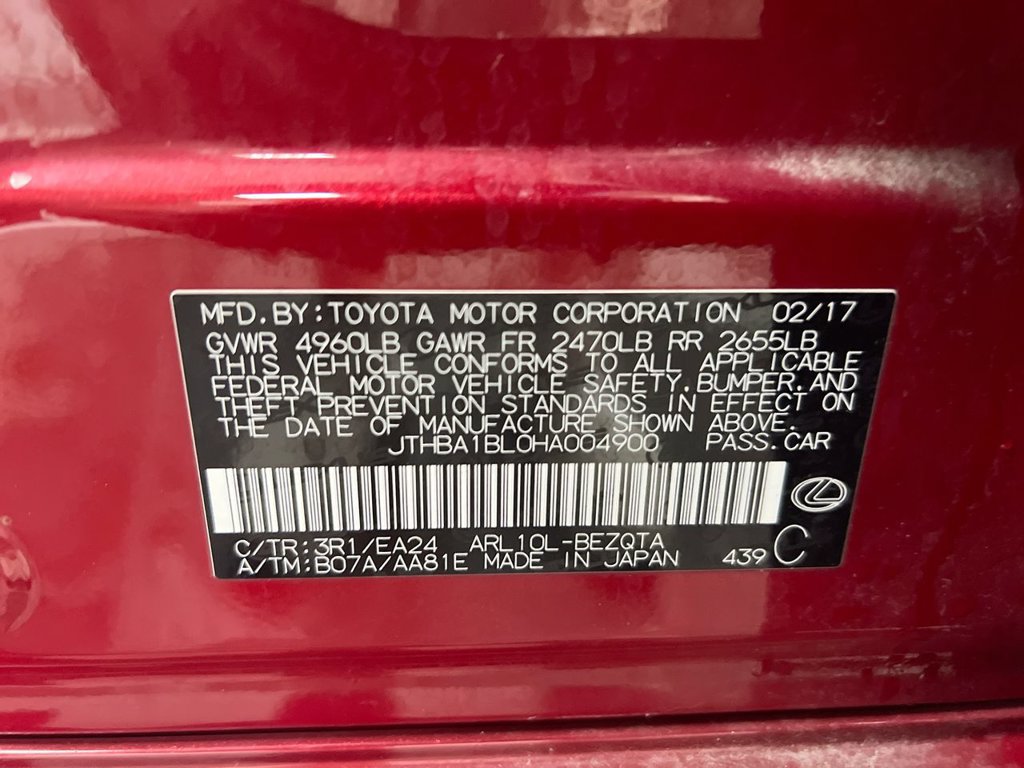 Used 2017 Lexus GS 200t w/ Preferred Accessory Package RWD image 29