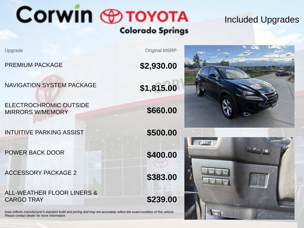 Used 2017 Lexus NX 200t AWD w/ Premium Package image 4