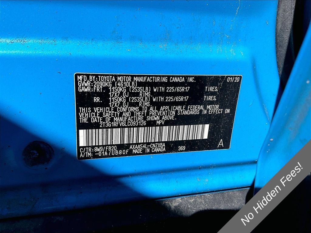 Used 2020 Toyota RAV4 LE w/ All Weather Liner Package AWD/4WD image 28