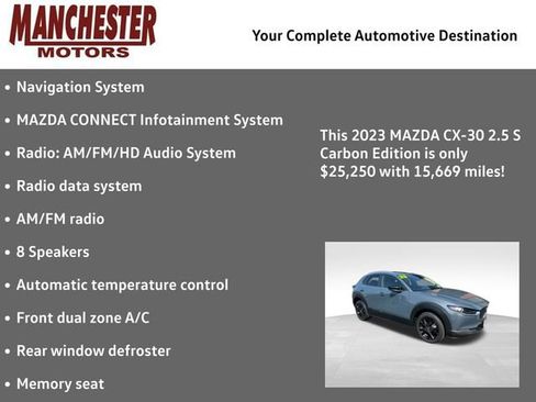 Used 2023 MAZDA CX-30 AWD 2.5 S w/ Preferred Package image 2