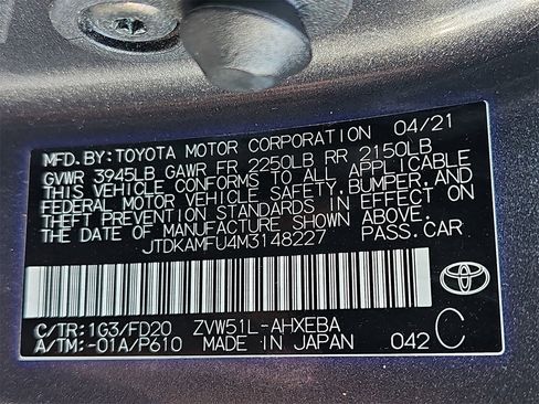 Used 2021 Toyota Prius LE image 35