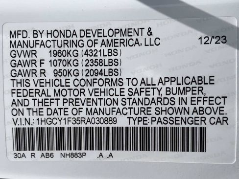 Certified 2024 Honda Accord EX image 40
