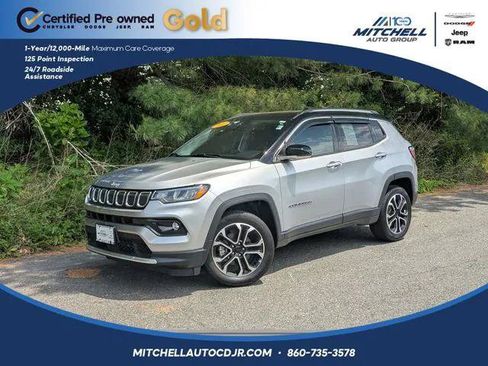 Certified 2022 Jeep Compass Limited w/ Sun and Sound Group AWD/4WD image 1