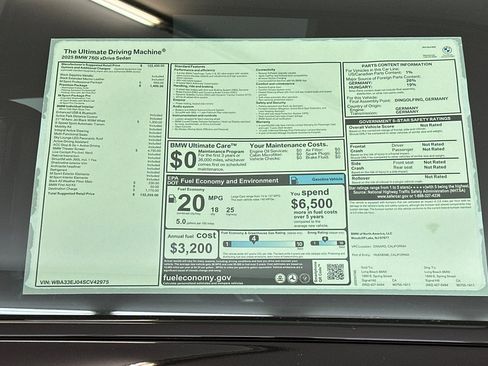 New 2025 BMW 760i xDrive 760i xDrive w/ Premium Package image 29