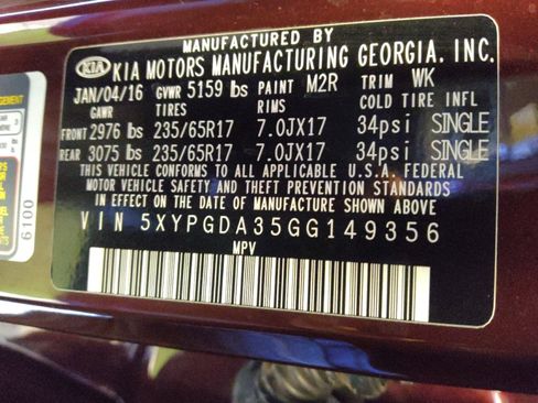 Used 2016 Kia Sorento AWD w/ LX Convenience Package image 33