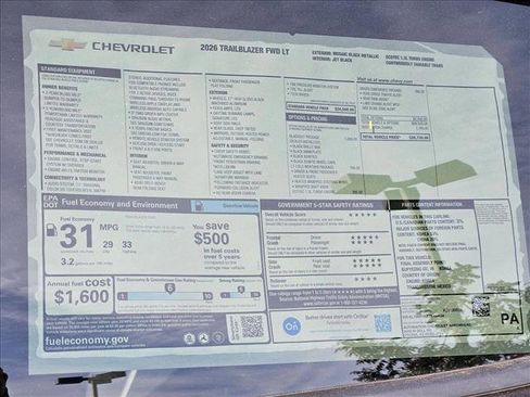 New 2026 Chevrolet TrailBlazer LT w/ LPO, Blackout Package FWD image 17