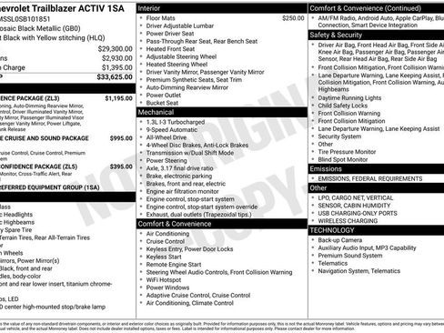 New 2025 Chevrolet TrailBlazer ACTIV w/ Convenience Package image 26