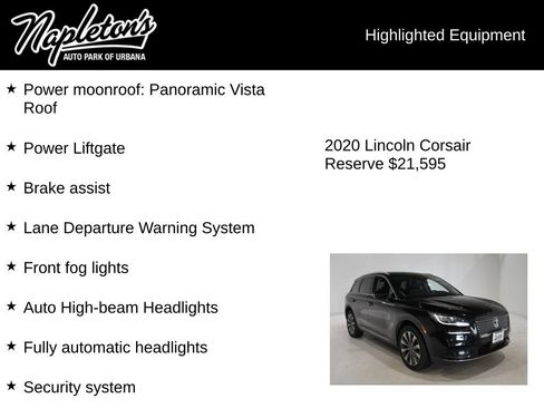Used 2020 Lincoln Corsair Reserve AWD/4WD image 16