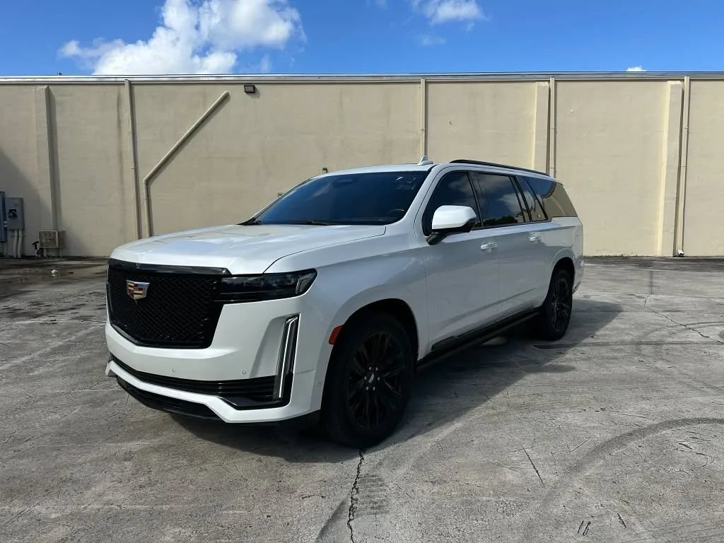 Used 2021 Cadillac Escalade ESV Sport w/ Driver Assist Tech Package RWD image 1