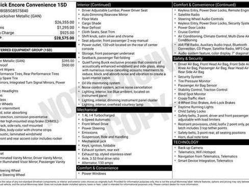 Used 2016 Buick Encore Convenience image 7