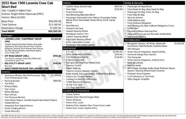 Used 2022 RAM 1500 Laramie AWD/4WD image 25
