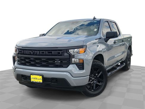 Used 2024 Chevrolet Silverado 1500 Custom w/ Turbomax Blackout Package AWD/4WD image 1