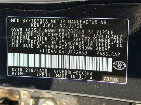 Used 2026 Toyota Camry SE FWD image 36