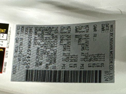 Used 2024 Nissan Frontier SV w/ SV Convenience Package image 23