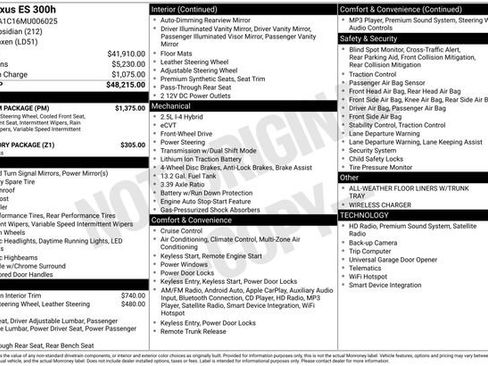 Used 2021 Lexus ES 300h w/ Premium Package image 8