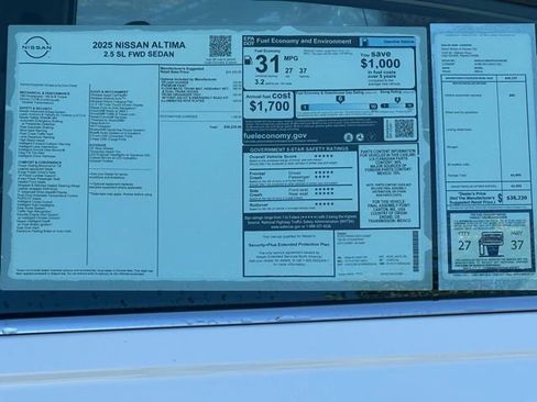 New 2025 Nissan Altima 2.5 SL image 9