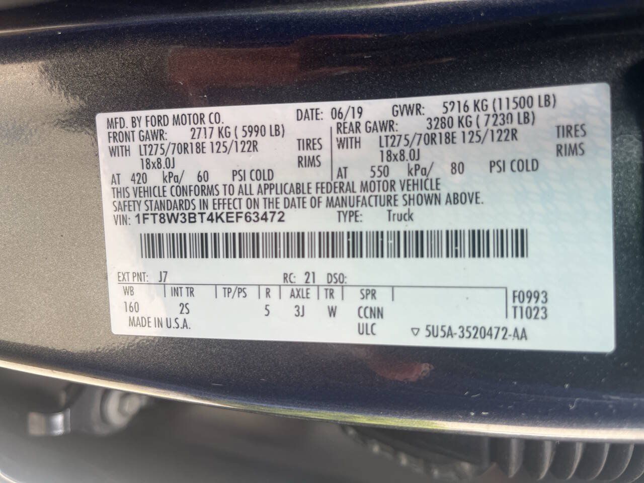 Used 2019 Ford F350 XLT w/ XLT Premium Package AWD/4WD image 13