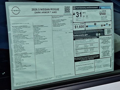 New 2026 Nissan Rogue Dark Armor AWD/4WD image 7