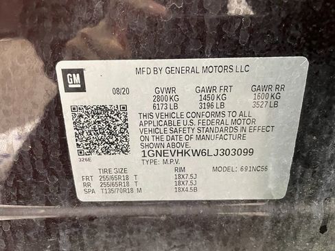 Used 2020 Chevrolet Traverse LT w/ Driver Confidence II Package image 26