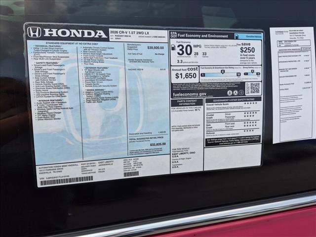 New 2026 Honda CR-V LX image 16