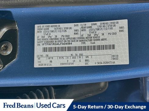 Used 2020 Ford F150 Raptor w/ Equipment Group 801A Mid image 32