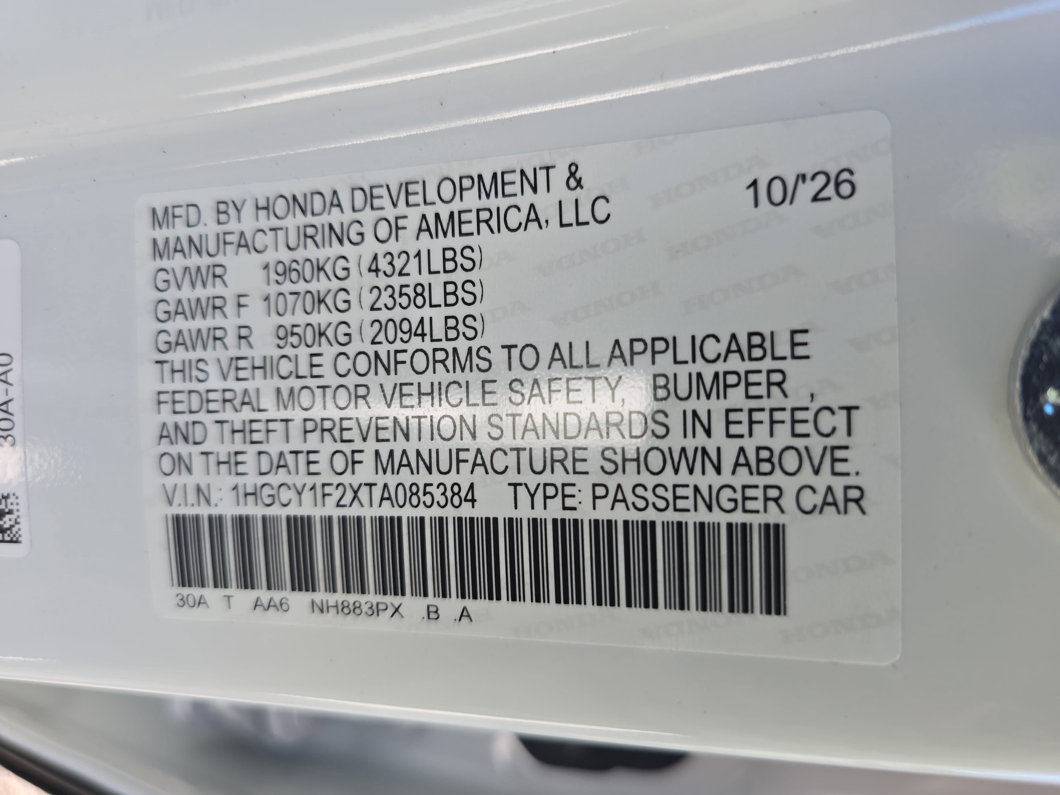 New 2026 Honda Accord LX image 33